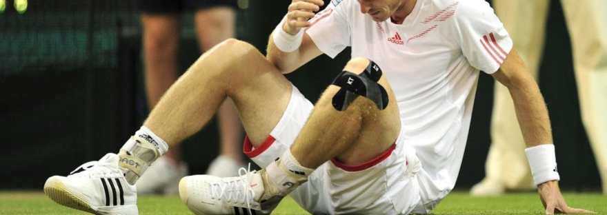 Andy Murray wearing KT TAPE